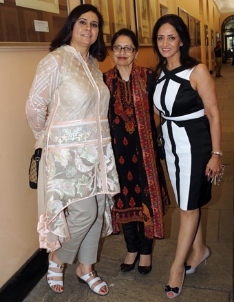 Guests viewing the Indian Army Memorial Gallery after dinner